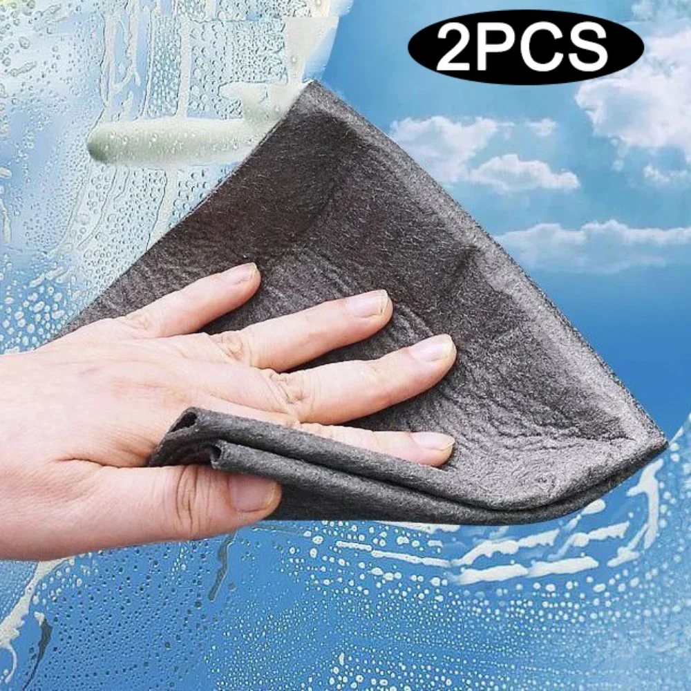 Thickened Cleaning Towel Reusable Microfiber Washing Rags Wipe Cloth for Kitchen Bathroom No Trace Glass Cleaning Accessories