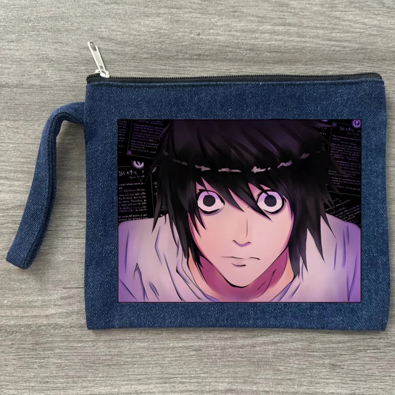 

Кира Рюк Death Note холст джинсовая косметичка-органайзер дорожная сумка для хранения мелочей офисный пенал подарочные пакеты