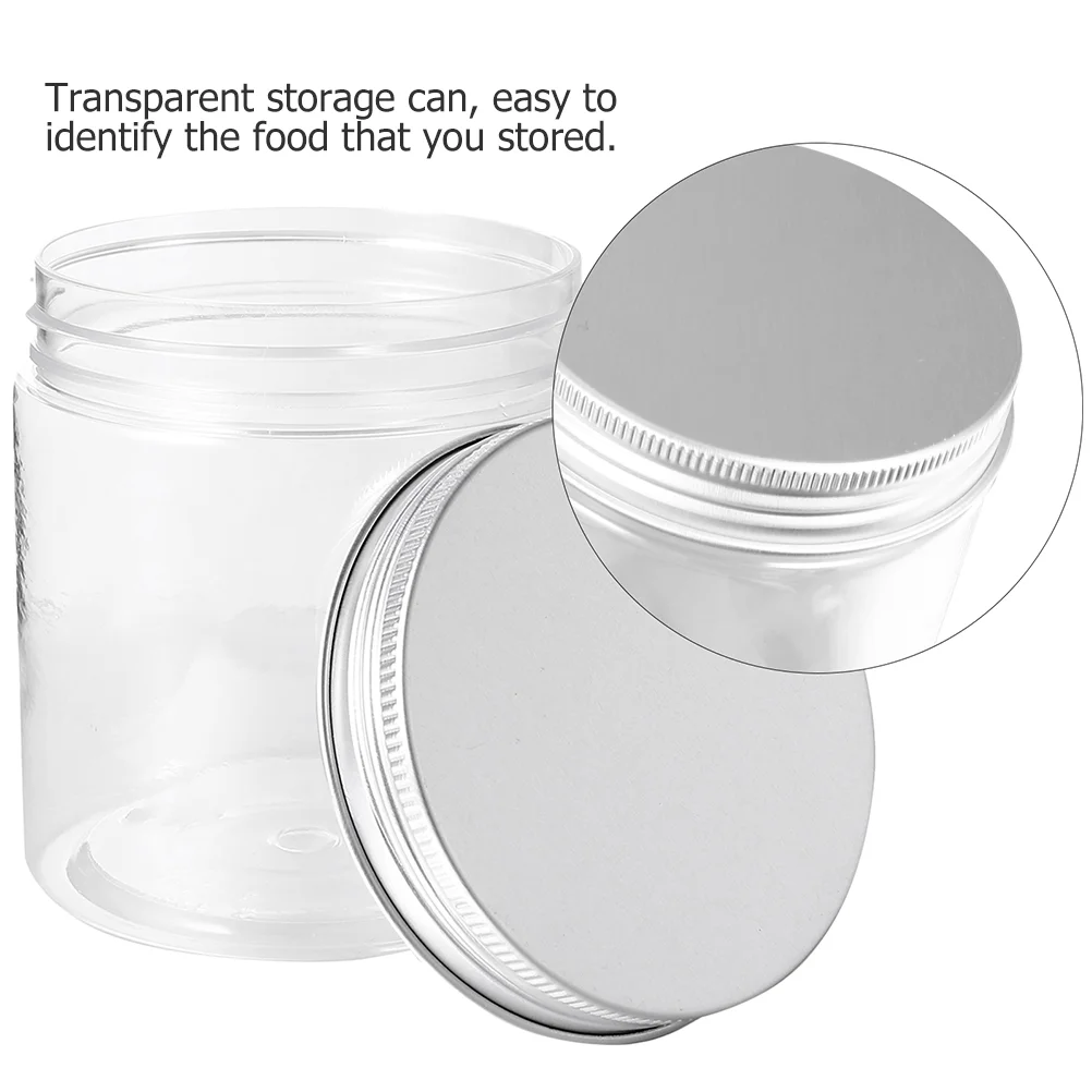 6 Pcs Aluminum Lid Mason Jars Bulk Toys Multifunctional Plastic Jelly Salad Portable Travel with Lids