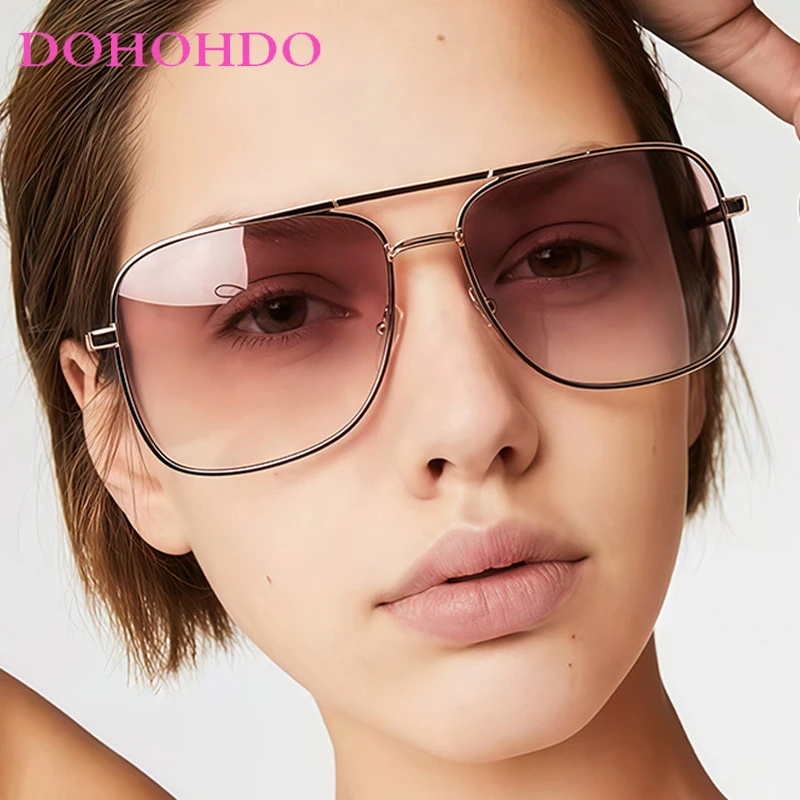 

Fashion Luxury Brand Designer Ladies Metal Pilot Sunglasses 2025 Women Men Vintage Driving Travel Sunglasses UV400 Oculos De Sol