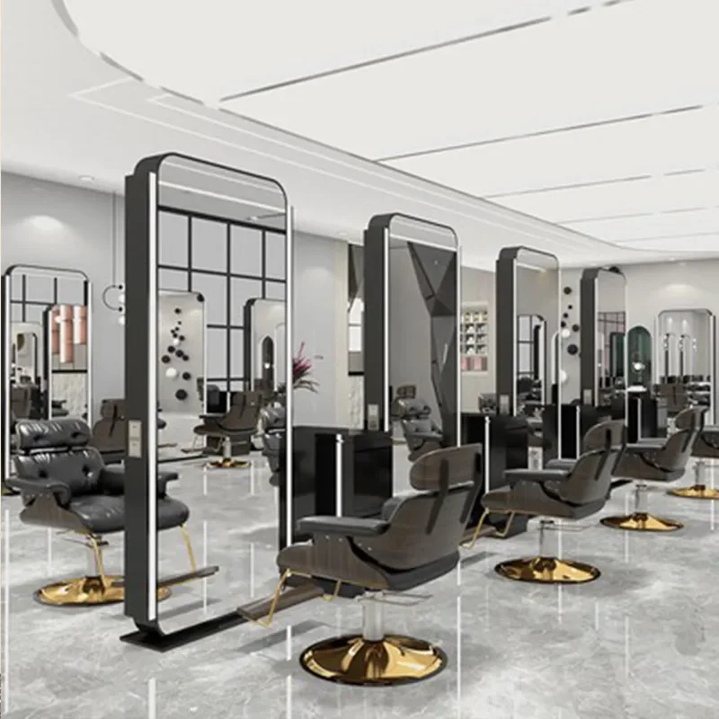 for  Barber Shop Mirror Table Hair Special Single Sided Double Sided Floor Mirror Table Barber Shop