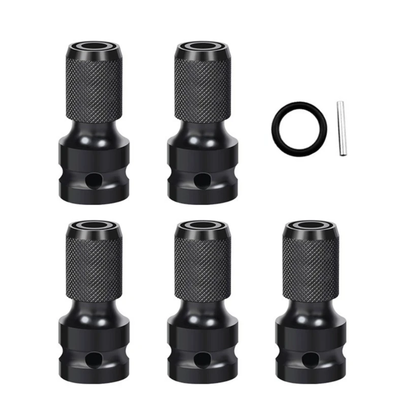 

5Pcs 1/2Inch Square Drive to 1/4" Female Socket Converter Wrenches Adapter for Electric Impact Ratcheting Wrenches