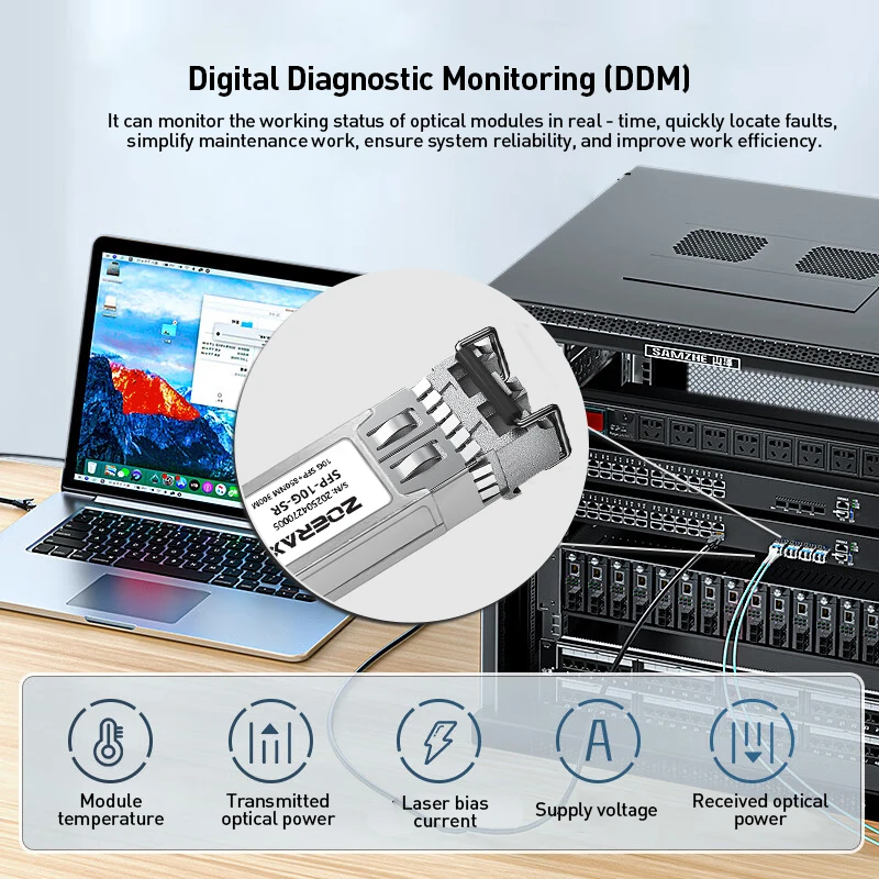 Natalink 10G SFP+ SR Ethernet Transceiver LC 850nm Multimode Duplex Optical Module Cisco, Ubiquiti,Netgear,Fortinet, Mikrotik