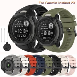 Silicone Watch Strap For Garmin Instinct 2X Smart Watch Replacement Bracelet For Instinct 2x Band Sport Wirstband belt