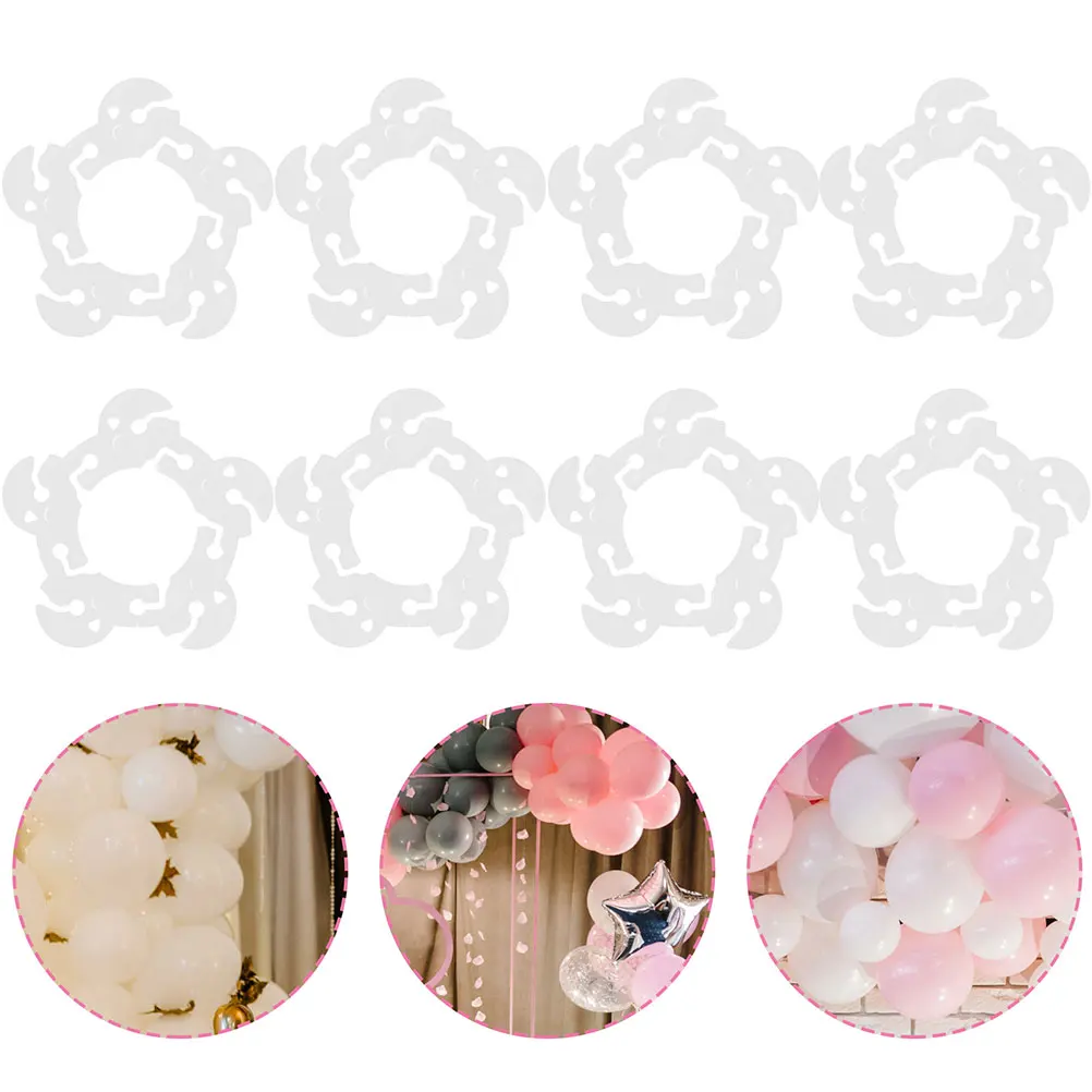 

50pcs Balloon Arch Clips Reusable Plastic Buckle Ties Wreath Ring for Birthday Wedding Party Decorations Balloon Clip