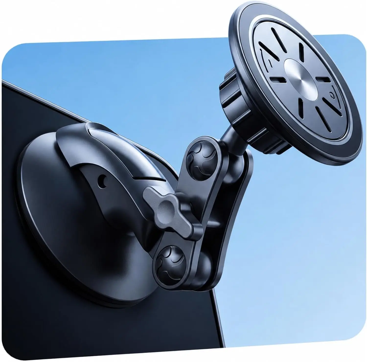 Universal Magnetic Car Phone Holder Mount Suction Cup Magnet Mobile Cellphone Support Stand for Android/ iPhone 13 14 15 Pro Max