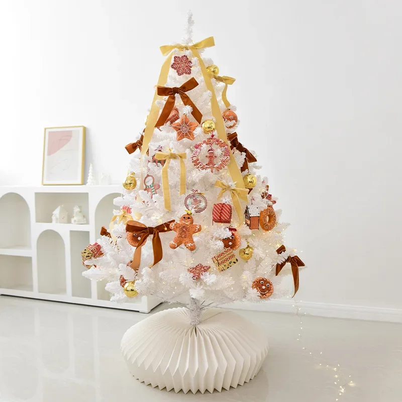 1.5m white Christmas tree 1.2m luxury encrypted white package small bare tree household ornament