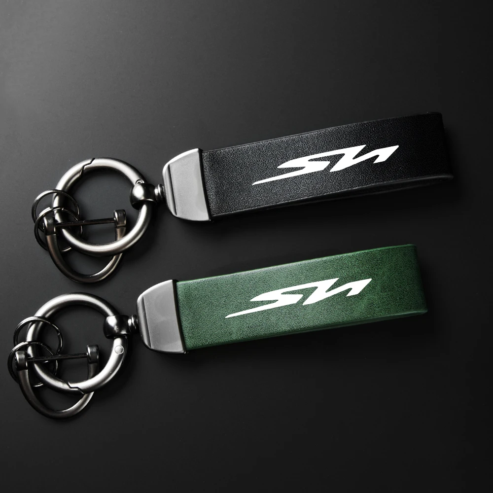 High-Grade leather Keychain Holder Keyring For HONDA SH300 SH300i SH 300 Motorcycle Accessories