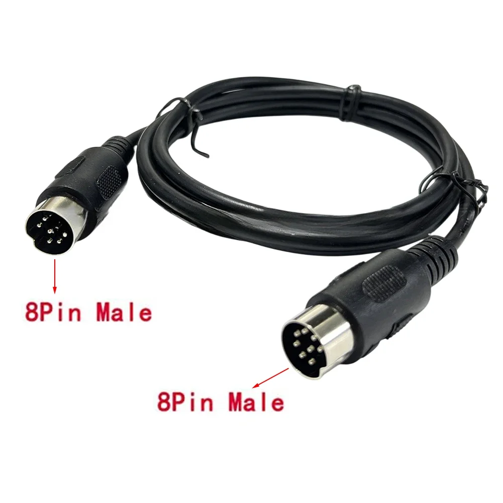1.5 Meters 8-Pin DIN Cable Reliable Signal Transmission For Audio Audio 1.5m DIN Cable Easy Connectivity Design