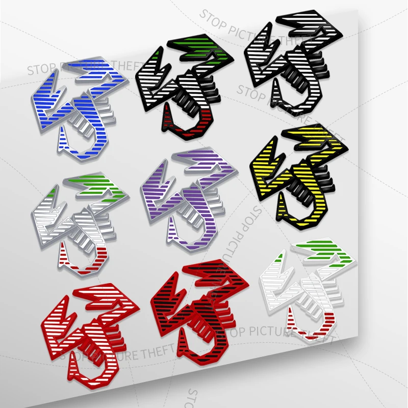 

1Pcs 3D Metal Scorpion Logo Grille Badge Car Rear Tail Bumper Trunk Sticker For Fiorino Doblo Abarth 595 500 Panda Punto Ducato