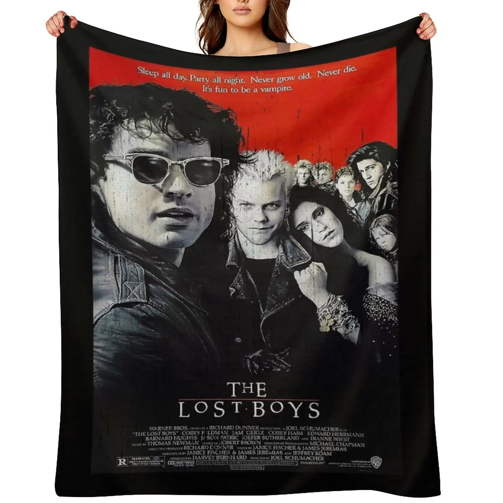

Vintage The Lost Boys Throw Blanket Hairy Warm blankets and throws Soft Plush Plaid Blankets