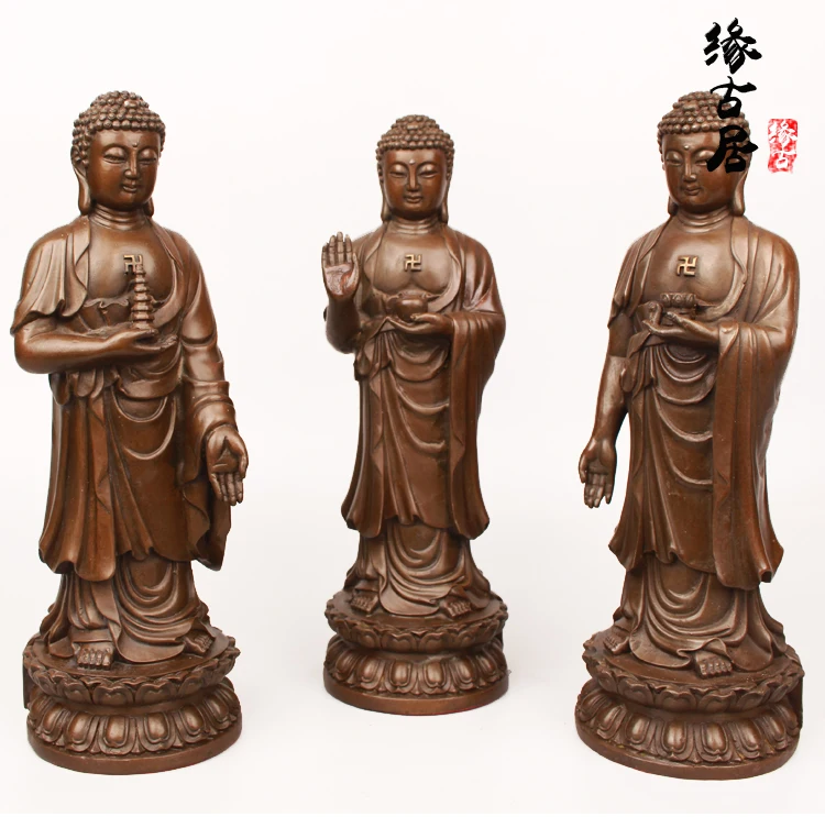 3P # GOOD figure of Buddha HOME efficacious Talisman House Protection # Tibetan Buddhism Phra Sompo Sambo Buddha brass statue