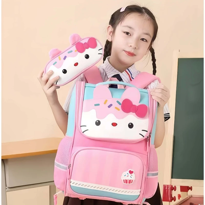 

Cute My Melody schoolbag, cute and lightweight ridge protection large capacity backpack for grades one to six, holiday gift