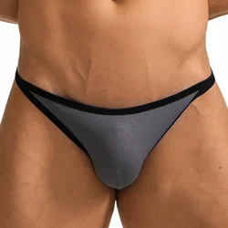 Men's Sexy Modal Underwear Jock Straps U Bulge Pouch Breathable Soft Thongs G-strings Low Waist Stretch Men Underpants Panties