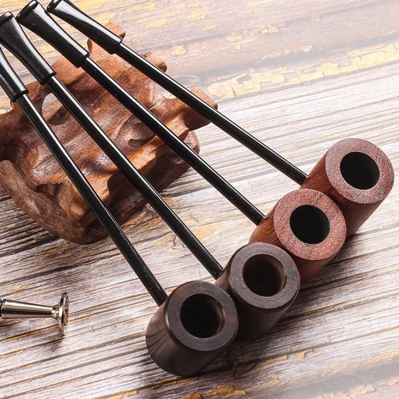 Ebony Wood Tobacco Smoking Pipe Portable Wooden Smoking Pipe Herb Tobacco Pipe Wood Pipe Smoking Herb Tobacco Pipe Gift