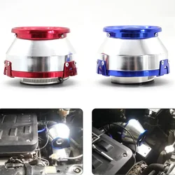 3inch Universal Car Air Filters 76mm Aluminum Round High Flow Cold Intake Filter Box Induction Kit Sport Power Mesh Cone Filter