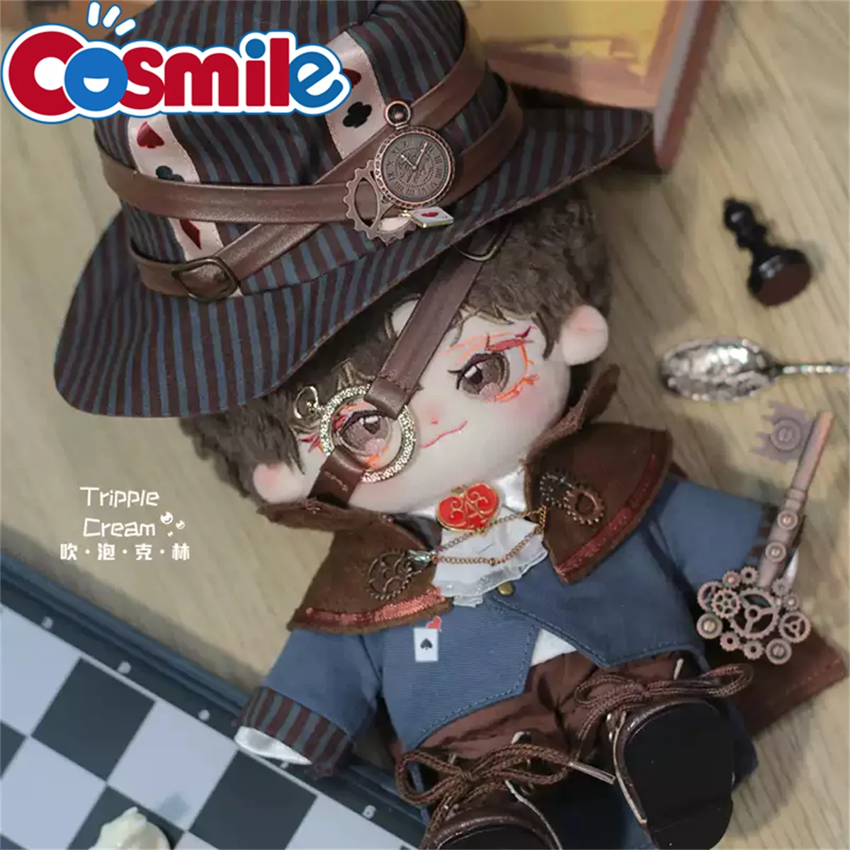 20cm Plush No Attribute Plush Doll Clothes Toy Doll Steampunk Gentleman Elegant Dress Clock Hat Retro Cloak Plum Blossom Jacket