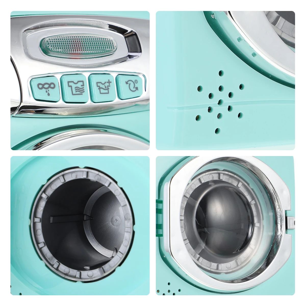 

Simulation Kitchen Utensils Set Plastic Washing Machine Dryer Oven Baby Educational Toy Miniature Blue Child Play House Chores