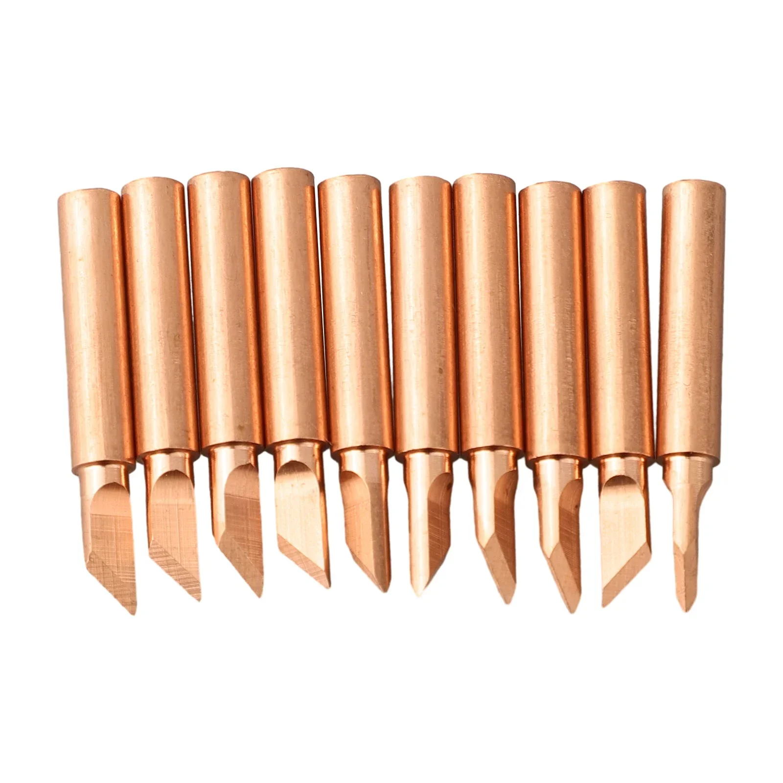 

10pcs 900M-T-K Soldering Iron Tip Pure Copper Welding Tip Welding Electric Iron For 936 8586 852D Soldering Stations