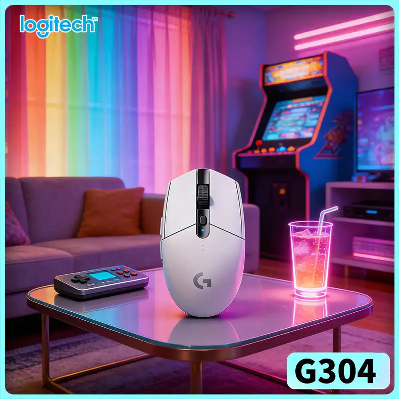

Logitech G304 LIGHTSPEED Wireless Gaming Mouse 12000 DPI 1ms Latency HERO Sensor 250hr Battery Compact Design Users