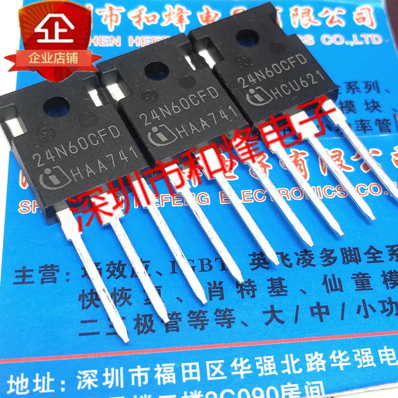 Free shipping    SPW24N60CFD 24N60CFD  TO-247 650V 21.7A     20PCS