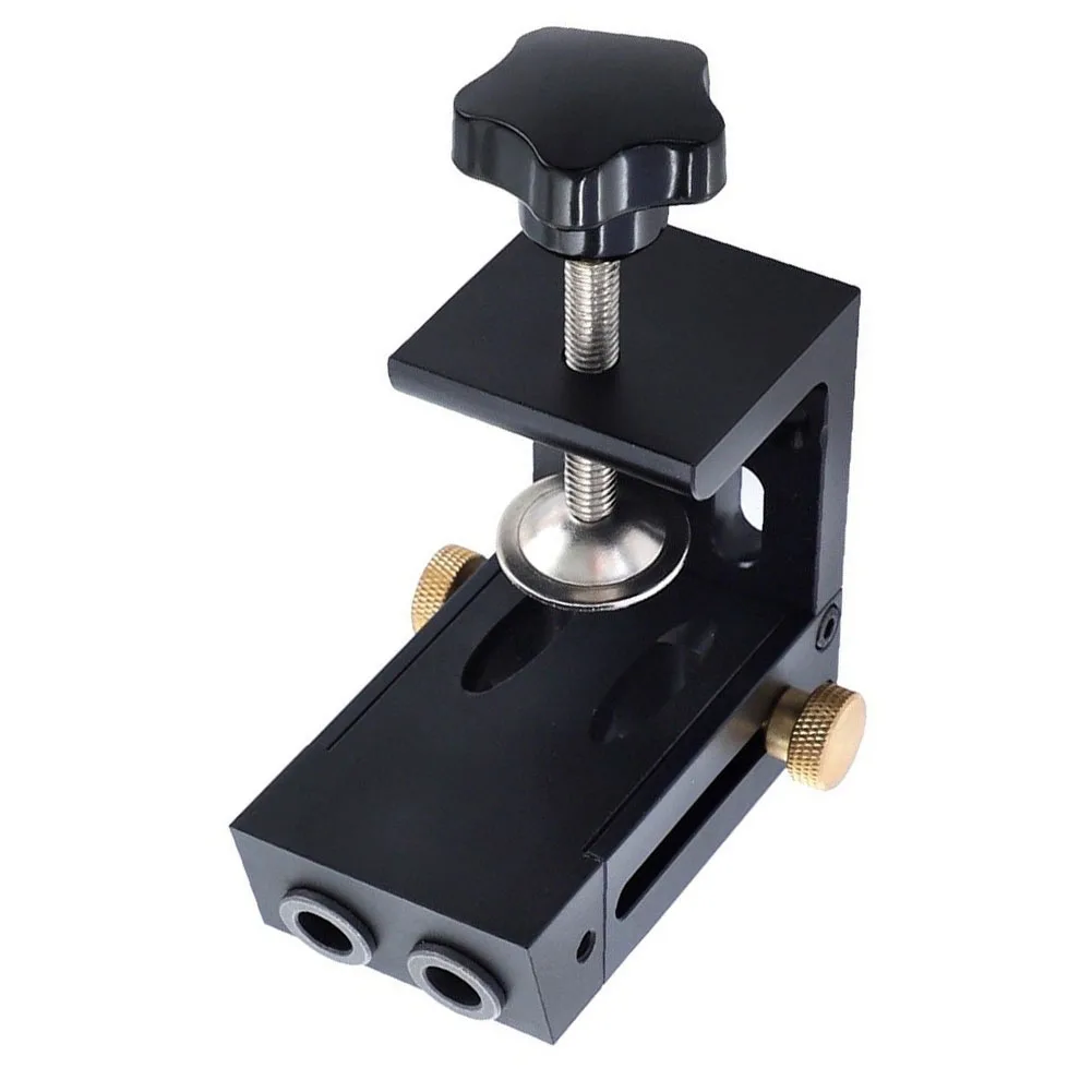 Adjustable Woodworking Pocket Hole Jig Kit: Precision Tool For DIY Cabinet  For Carpentry Drilling Pocket Hole Tool Kit