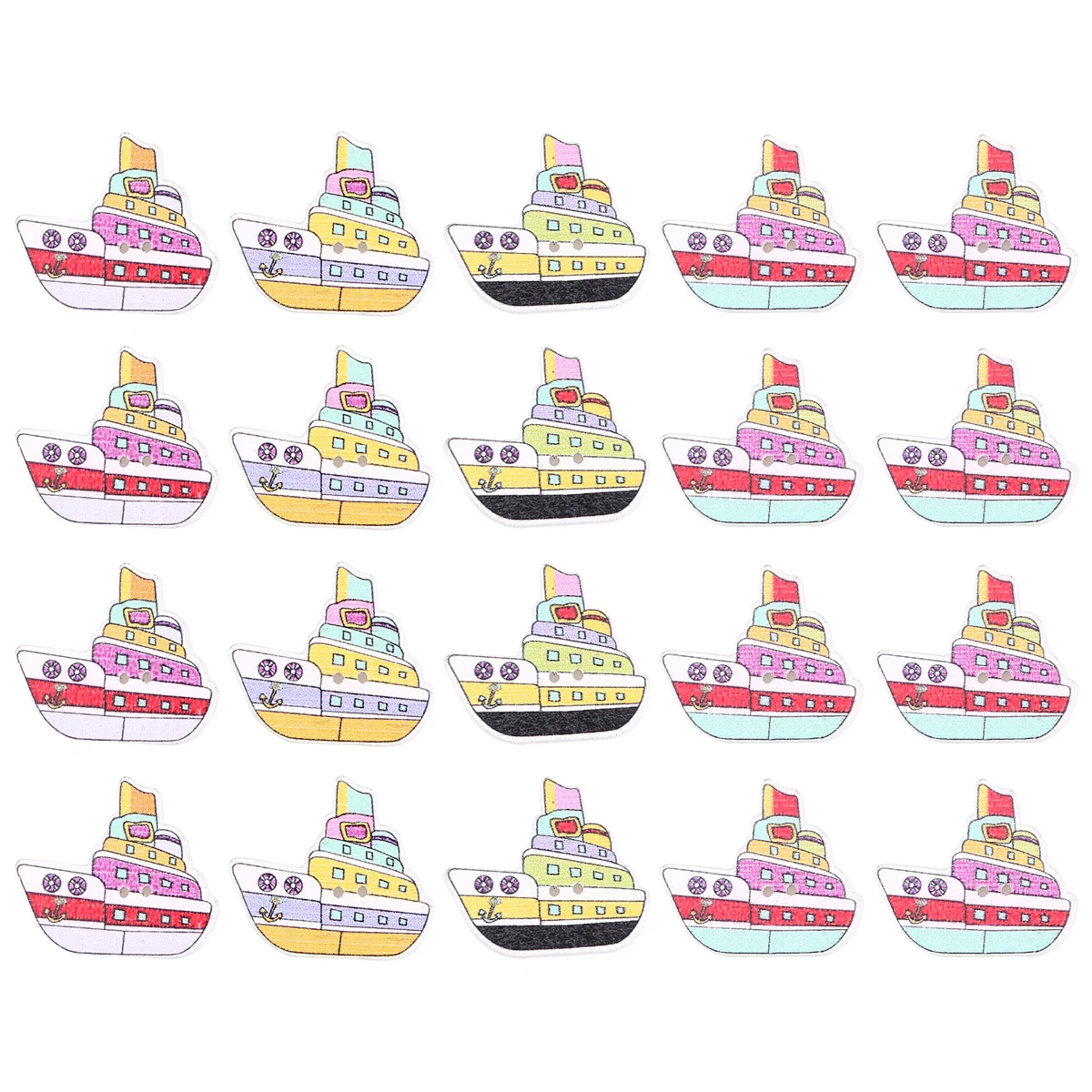 

50pcs Wooden Buttons Decorative Sewing Craft Assorted Round DIY Projects Fashion Clothes Hats Shoes Bags Toys Jewelry