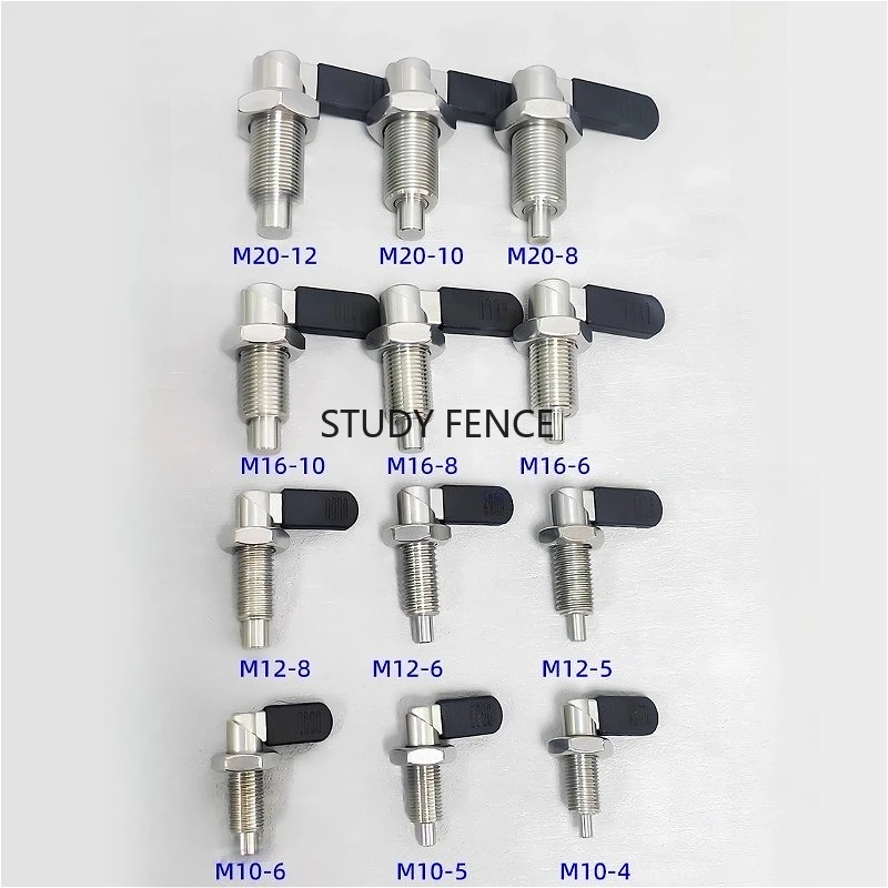 1pc 304 Stainless Steel L-shaped Knob Plunger Positioning Post Fine Tooth Indexing Pin Household Fasteners Hardware Accessories
