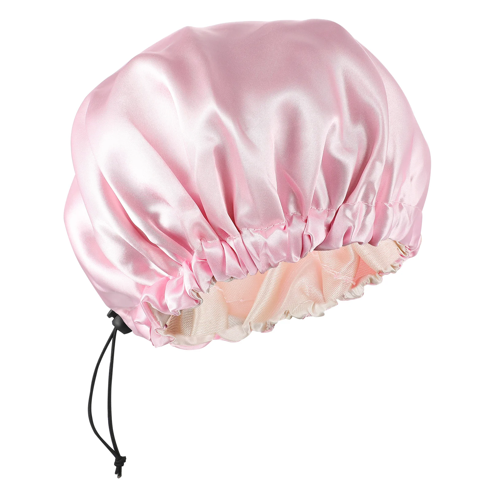 Satin Bonnet Children Night Toddler Cap Sleeping Hat Printing Elastic Pink Adjustable Baby