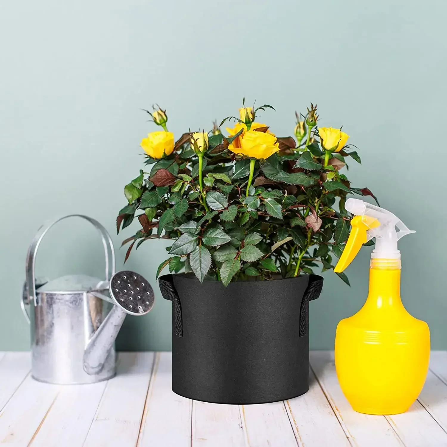 high quality Green grow bag Felt fabric garden pot Felt plant grow bags Grow pot
