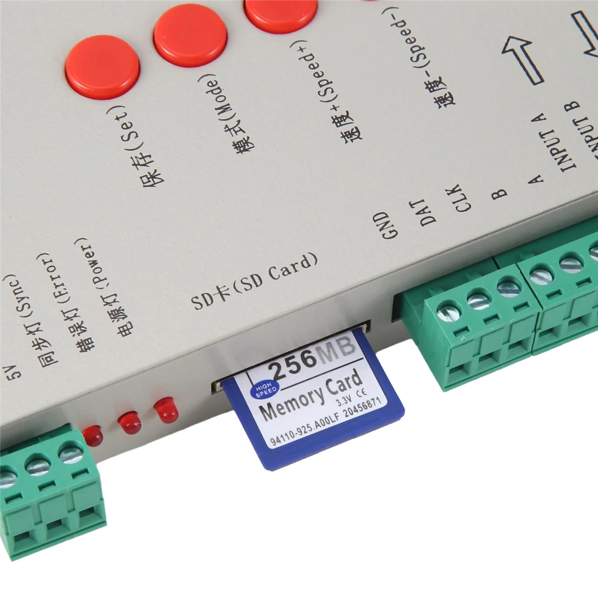 RGB LED Controller T1000S SD Karte 2048 Pixel Controller für WS2801 WS2811 WS2812B SK6812 LPD6803 LED Streifen LightB84B