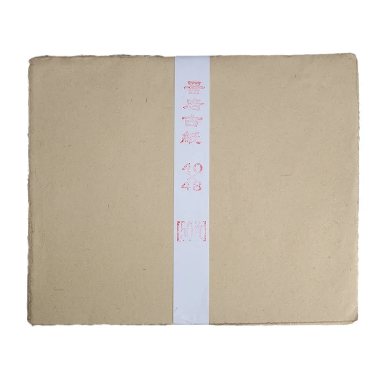 Mulberry Paper Retro Handmade Half-Ripe Rice Paper Chinese Flower Birds Drawing Paper Copy Scriptures Papier Papel Para Dibujar