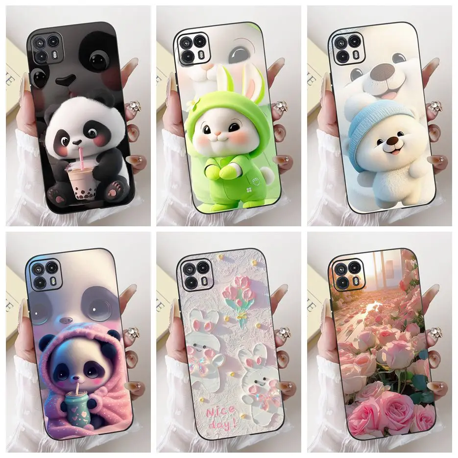 For Motorola Moto G50 5G Case XT2149-1 Cute Rabbit Cartoon Cover Shockproof Soft TPU Phone Case For Moto G50 G 50 MotoG50 Bumper