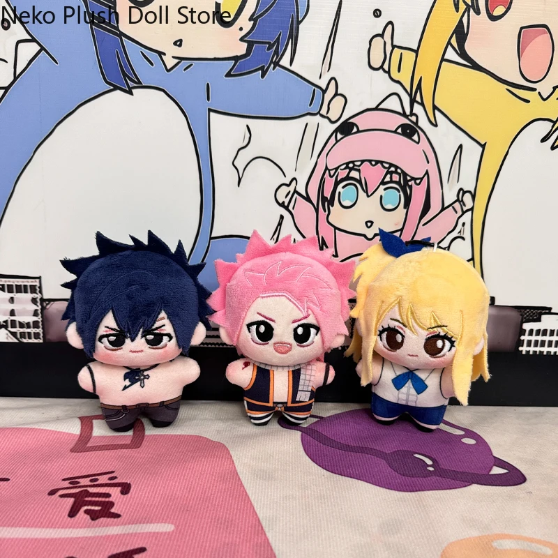 

Fairy Tail Люси Хартфилия Серый Fullbuster Нацу Драгнил Аниме Плюшевая кукла Одежда для тела Плюшевые игрушки 10 см