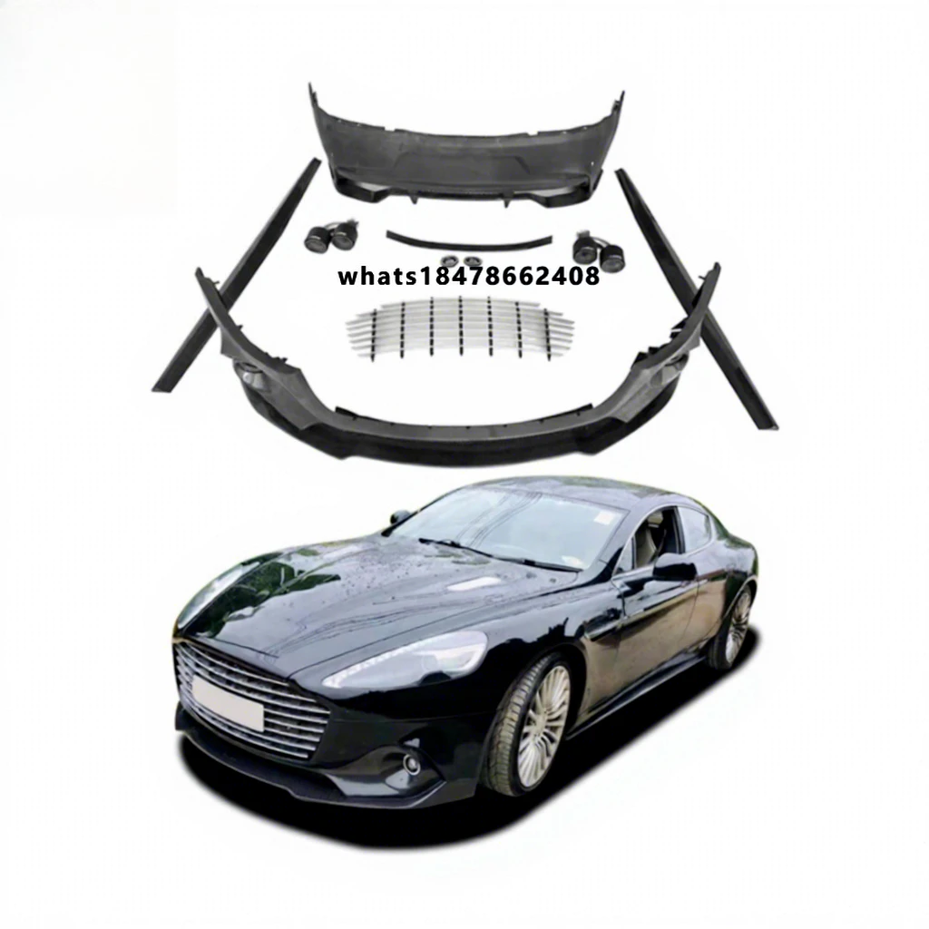 Kit de Carrocería para Martin Rapide, Estilo AR, Media Fibra de Carbono, Parachoques Delantero, Faldones Laterales, Alerón Trasero Tipo Cola de Pato, Puntas de Escape