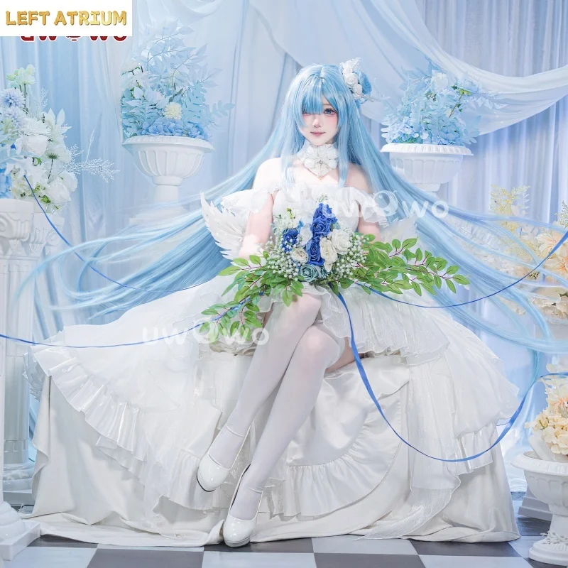 

IN STOCK UWOWO Janus Cosplay Game Azurr Lanee Janus Oath Wedding Dress Bride Cosplay Costume Halloween Costume