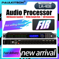 Paulkitson LA-Serie Digitaler Audioprozessor 192 kHz Professioneller Prozessor Audio 64-Bit DSP mit Fir-Lautsprecher-Managementsystem