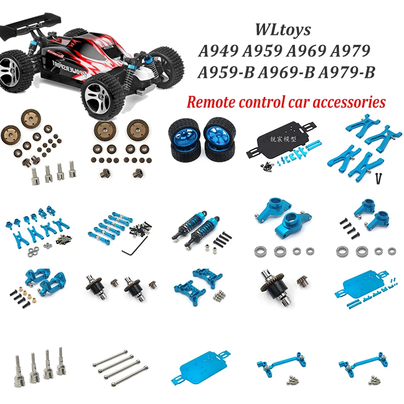 Blue Style WLtoys A949 A959 A969 A979 A959-B A969-B A979-B Remote Control Car A949-23/A959-B-27upgraded Metal Differential Parts