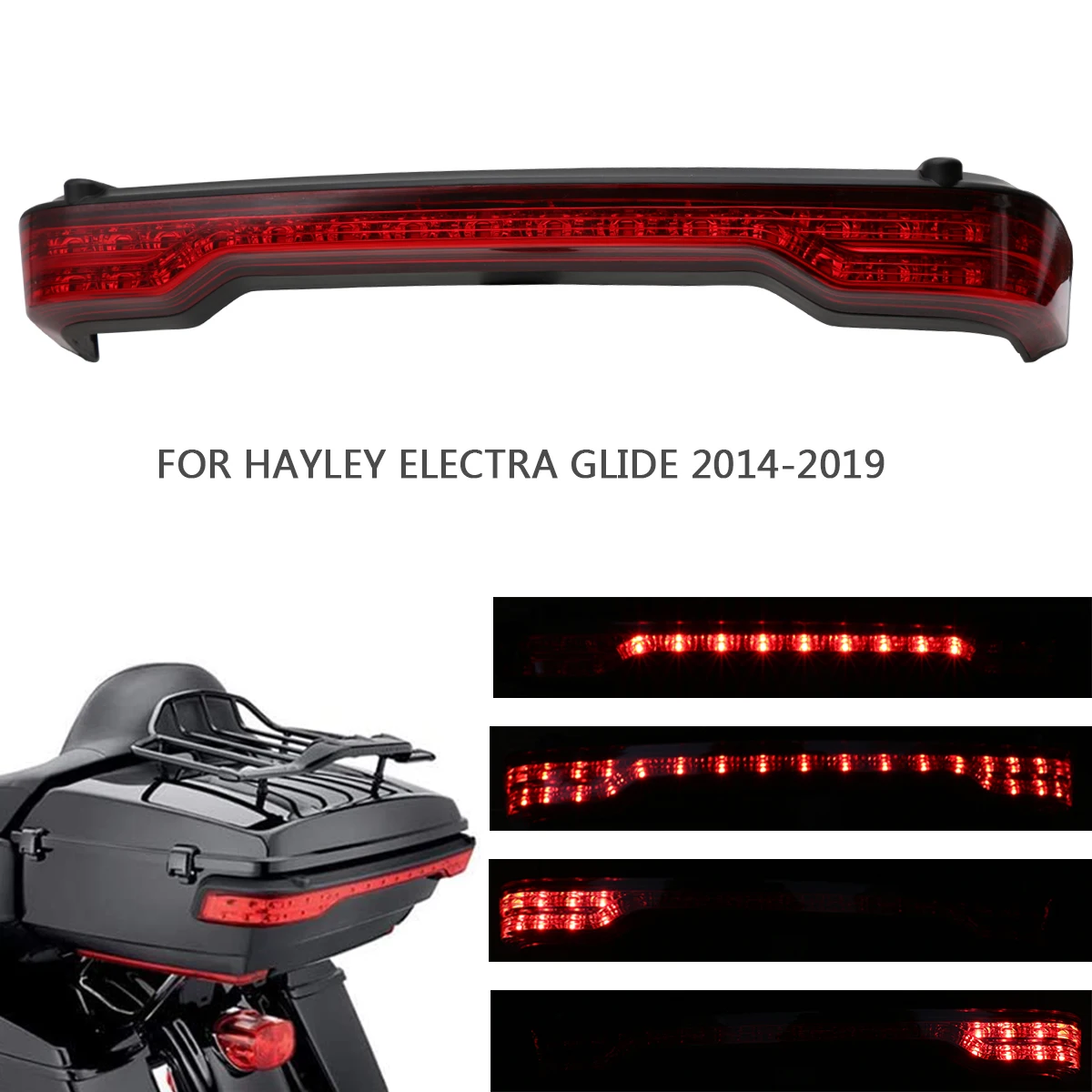 FATECIM Smoke King Tour Pack LED 14-Up Road Electra Glide Ultra Limited Classic 2014-2019 motorcycle Brake light tail 