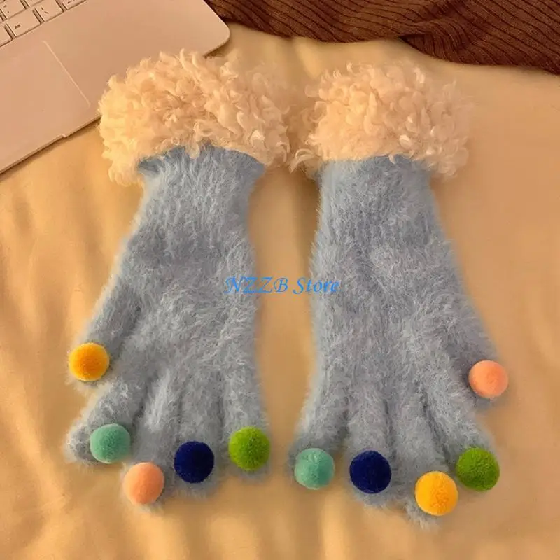 T21F 2lotsTrendy قفازات ناعمة الملمس قابلة للتنفس قفازات محمولة متعددة الوظائف مناسبة للاستخدام الداخلي والخارجي #4