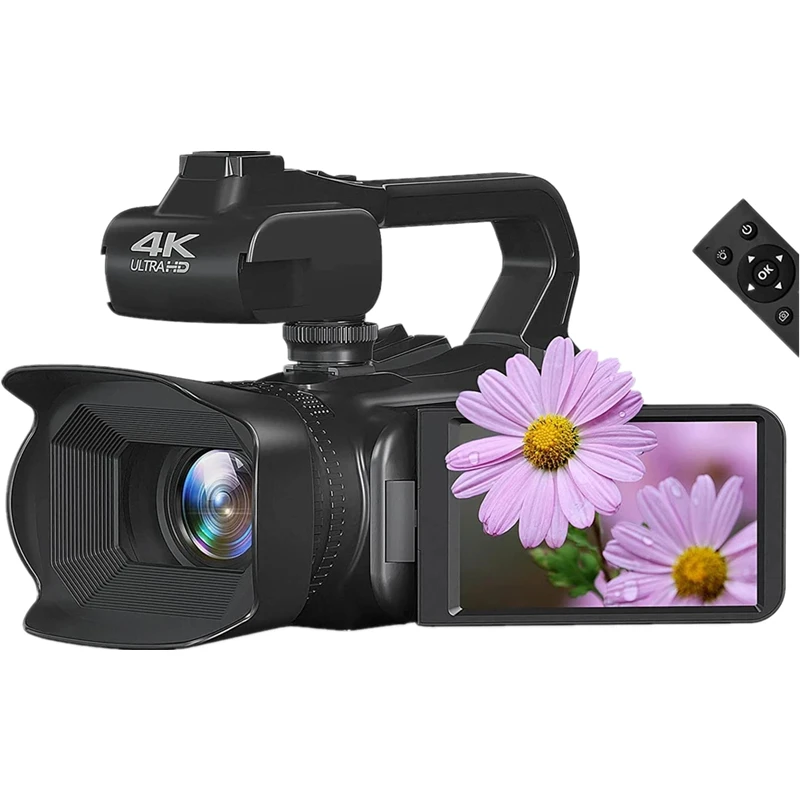 مهنة lDigital كاميرا فيديو شاشة تعمل باللمس 18X التكبير 4K 60FPS التصوير يوتيوب مدونة فيديو كاميرا ل Tiktok البث المباشر كاميرا ويب