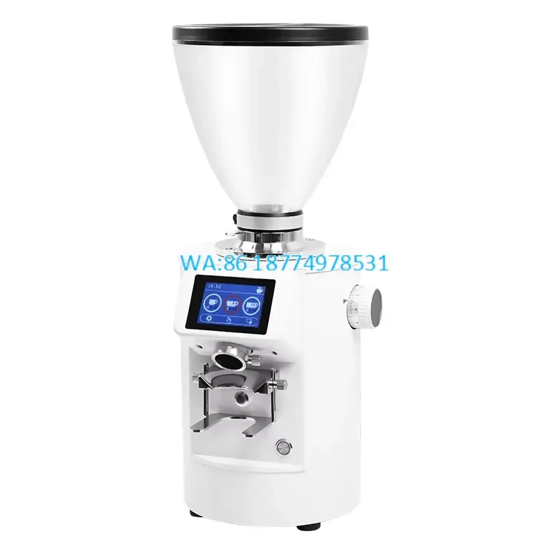 Wmwmnu for 90mm Titanium Flat Burr Commercial Coffee Grinder Digital Control Coffee Bean Grinders for Espresso