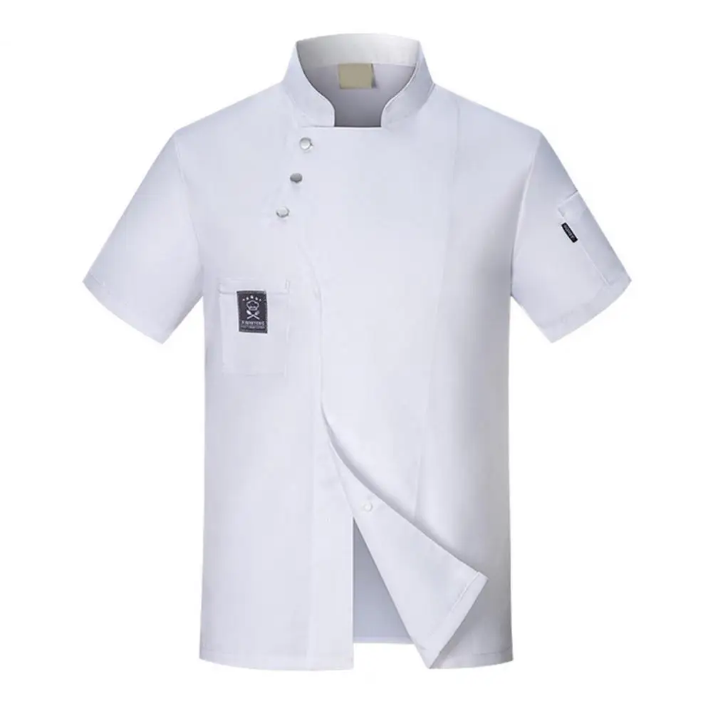 Camisa de Chef transpirable Unisex, uniforme de Chef de talla grande, ropa de trabajo para restaurante de panadería, atuendo de trabajo de cocina