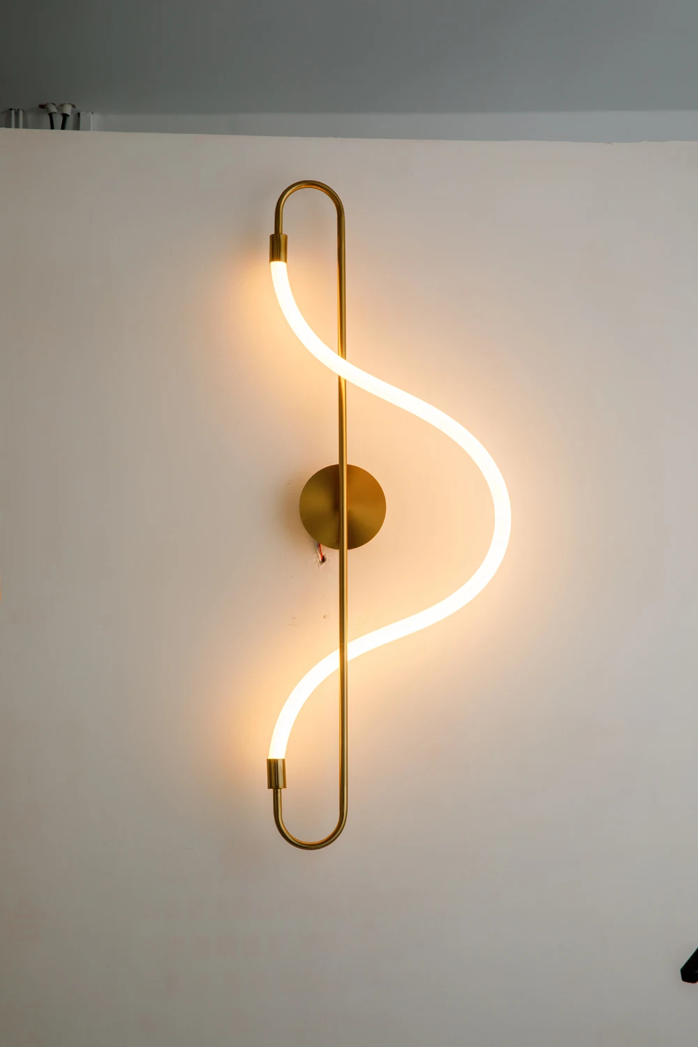 Dimmable LED Golden Silver Minimalism Designer