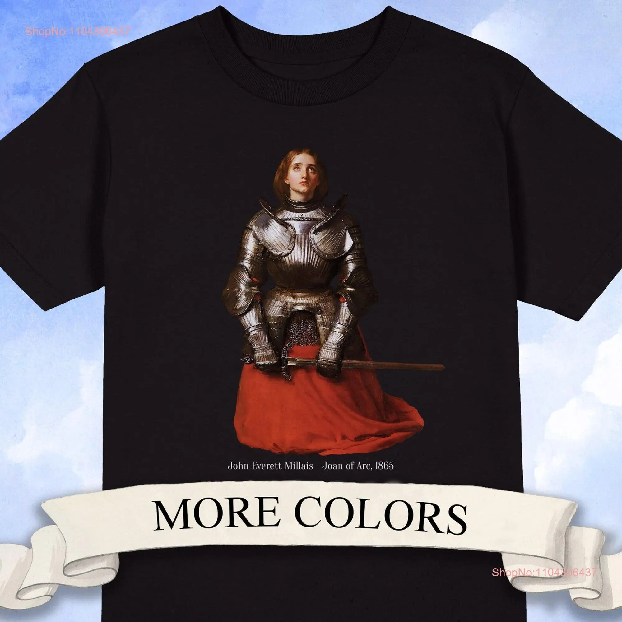 John Everett Millais Joan of Arc T Shirt FeminisT Dark Academia Art History long or short sleeves