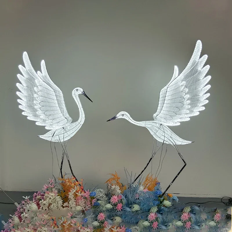 ALBERT Modern LED Light  for Party Stage ShiningRoad Lead Egret edding Decoration Lamp