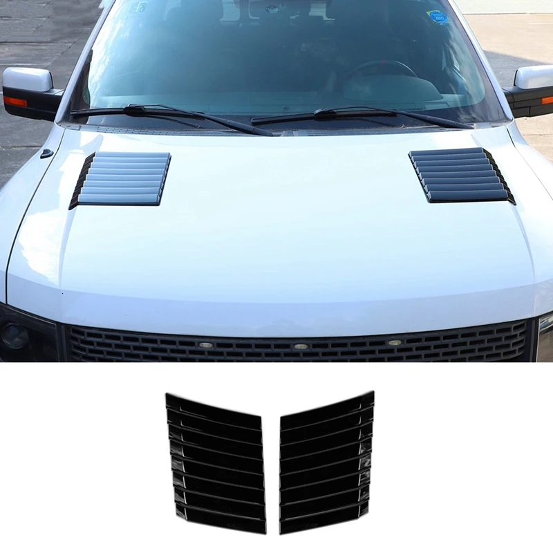 

Car Hood Grille Cover Trim Decoration For Ford F150 2009 2010 2011 2012 2013 2014 Exterior Accessories