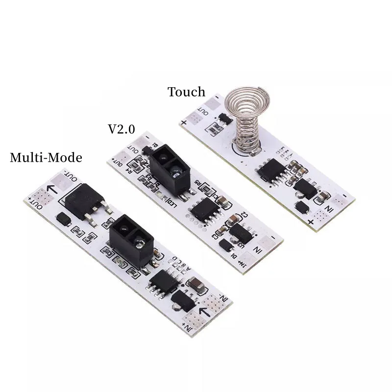 2~200Pcs Hand Sweep and Wave Induction Switch Module Touch Switch 5V-12V-24V 72W Wardrobe Shoe Cabinet LED Light