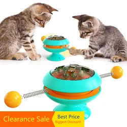 Rotatable Cat Toys Supplies With Catnip Interactive Training Toys for Cats Kitten Cat Accessories Pet Products Dropshipping