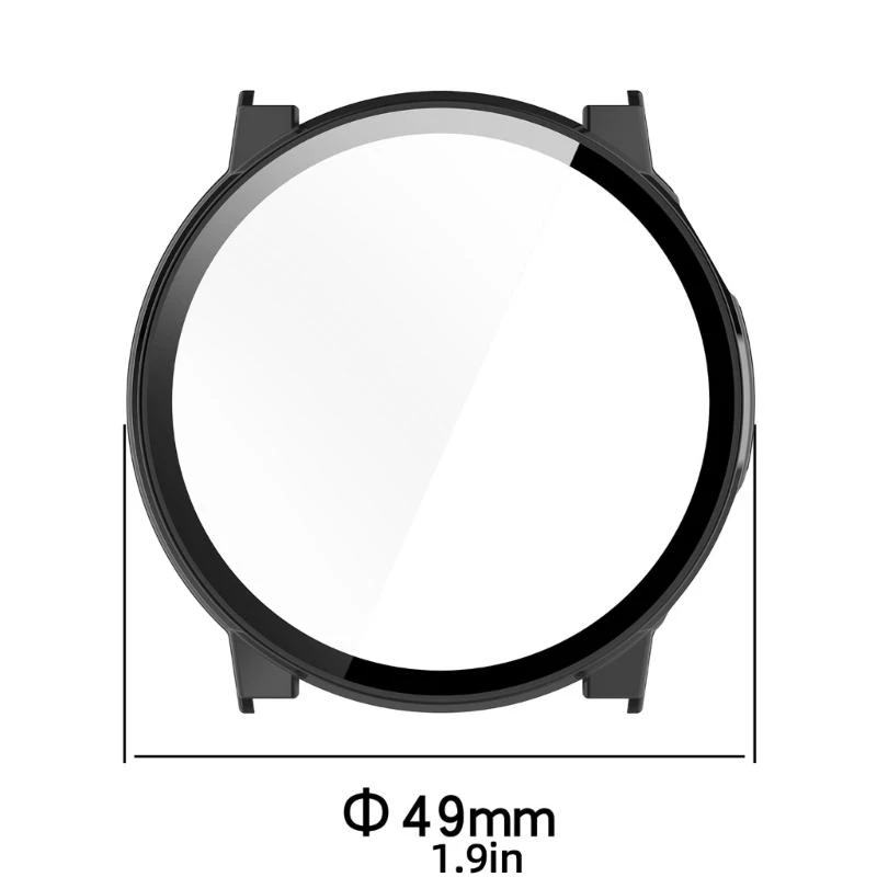 

Smartwatch Screen Protector PC Case Shell with Tempered Glass Film for PACE Watch Scratchproof Case Protective Cover